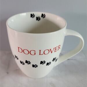 THL Dog Lover Coffee Mug with Cute Puppy Paw Prints Wrapping Around the Mug 17oz